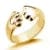 AliExpress Fashion Ring Gold Paw Hugs Ring - Ladies Simple Fashion Jewelry Rings
